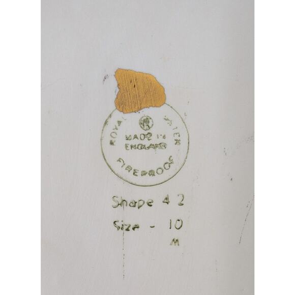 Royal Worcester England Oval Serving Tray With Gold Trim Accent Olives + Fruit - Picture 3 of 3